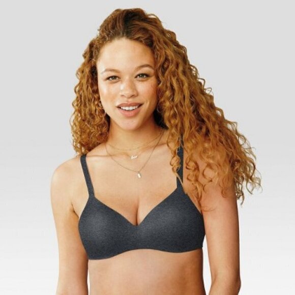 Hanes Women's ComfortBlend T-Shirt Wirefree Bra - Picture 1 of 4